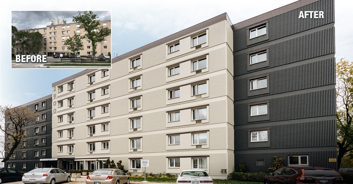 Before and After Painting Project painting contractor Winnipeg MB