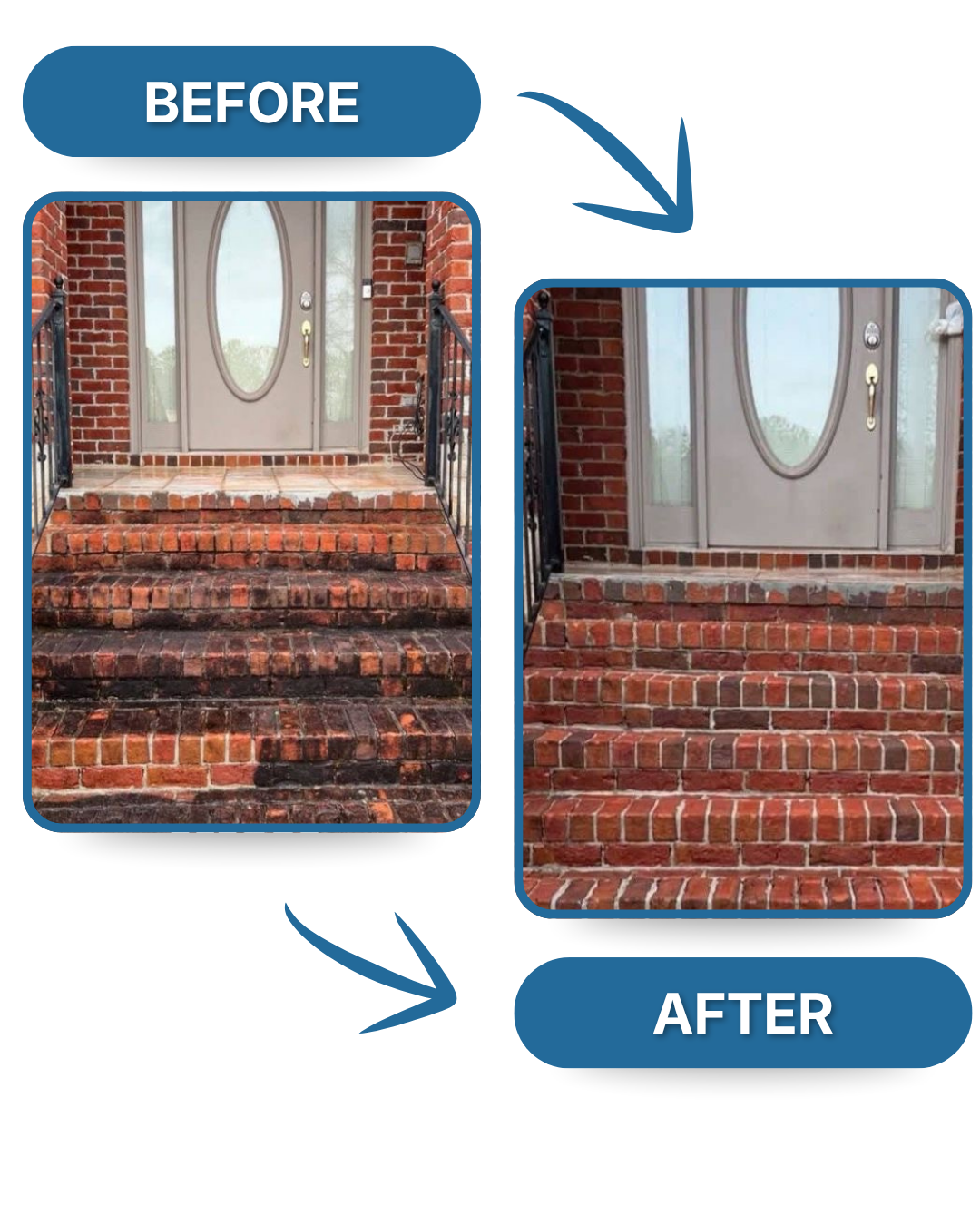Brick Step Cleaning