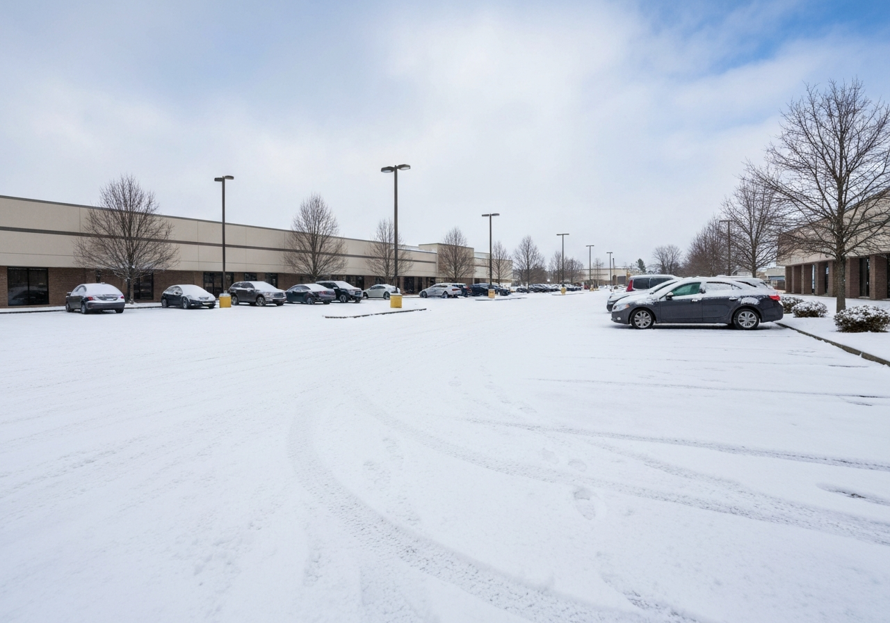 Commercial property in winter
