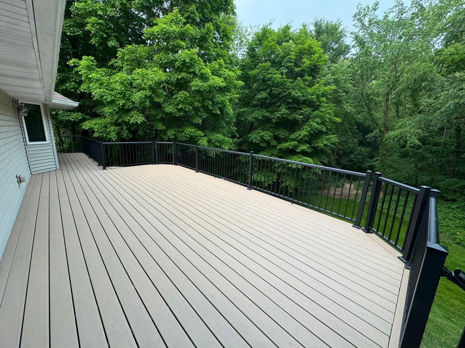 Custom Deck & Pergola Installation After