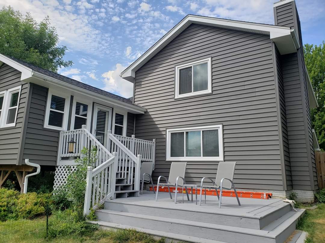 Garage and siding