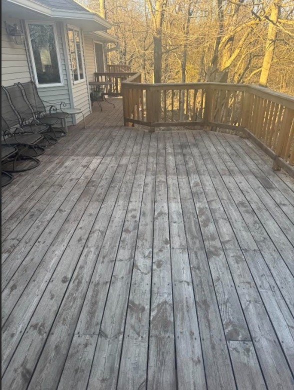 Custom Deck & Pergola Installation Before