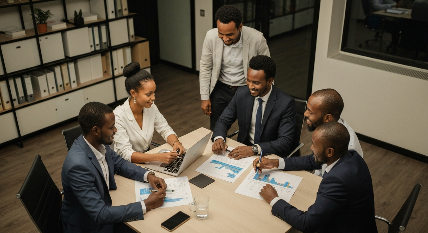 Ethiopian business growth strategy meeting