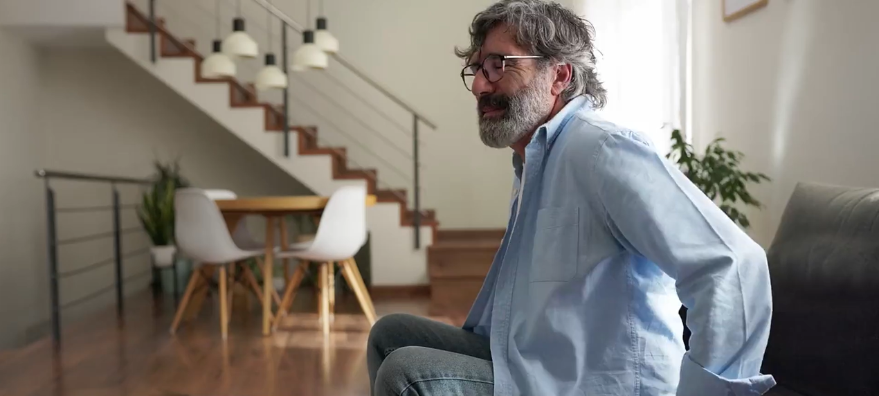 Take Your Life Back — video thumbnail of man experiencing back pain seeking relief
