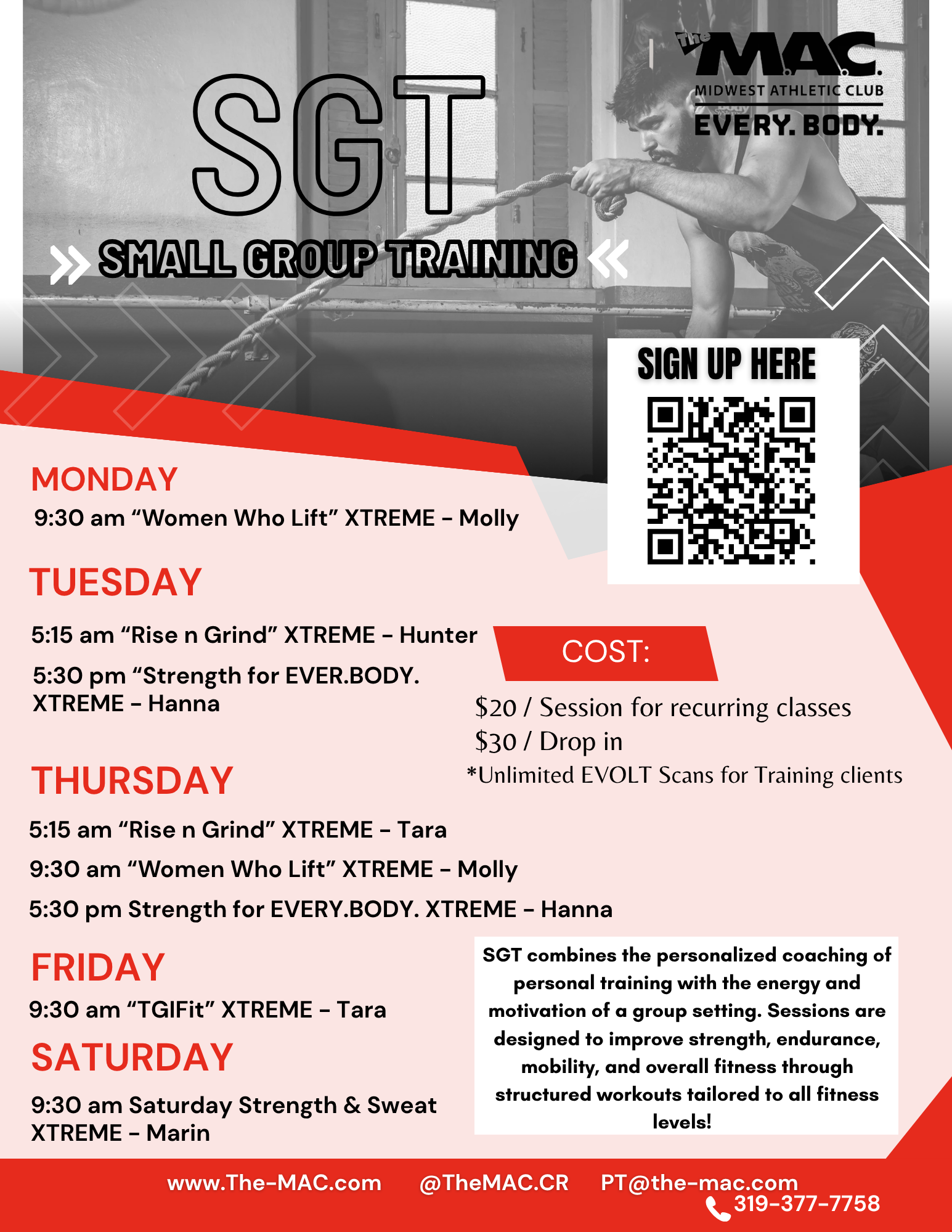 SGT Schedule