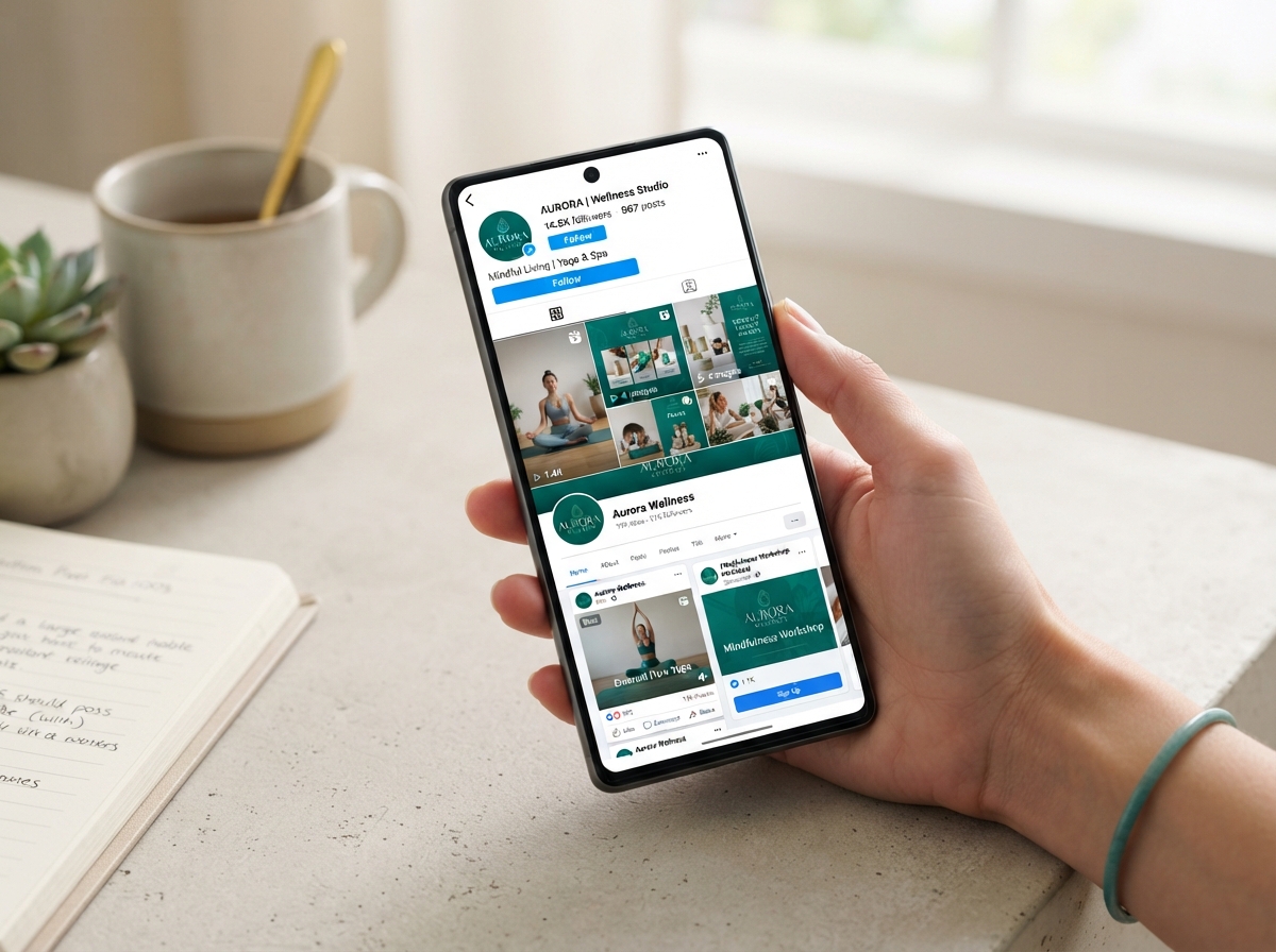 Social media content posted across Instagram, Facebook, and Google Business Profile