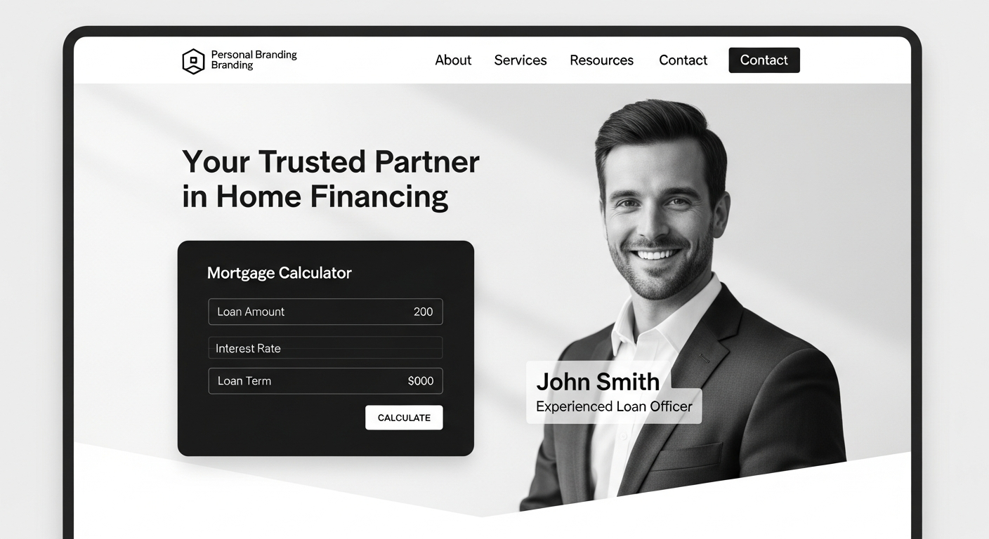 Studio Escrow Website Builder Interface for personal branding and portfolios