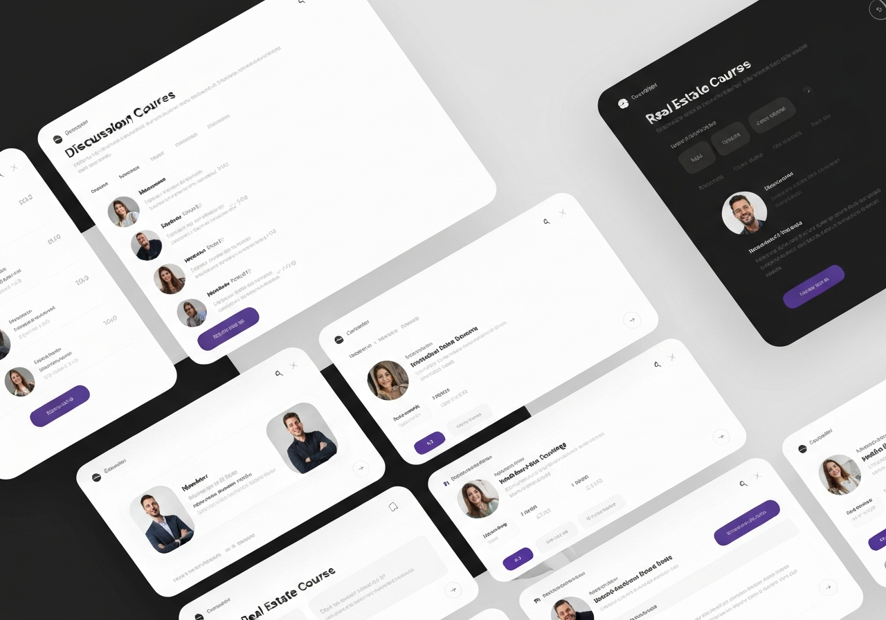 Studio Escrow Community Portal Interface for online memberships and courses