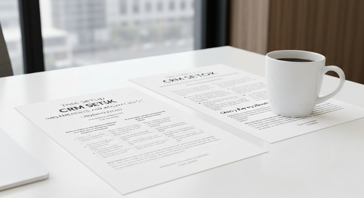 CRM Setup Checklist — 24 Points