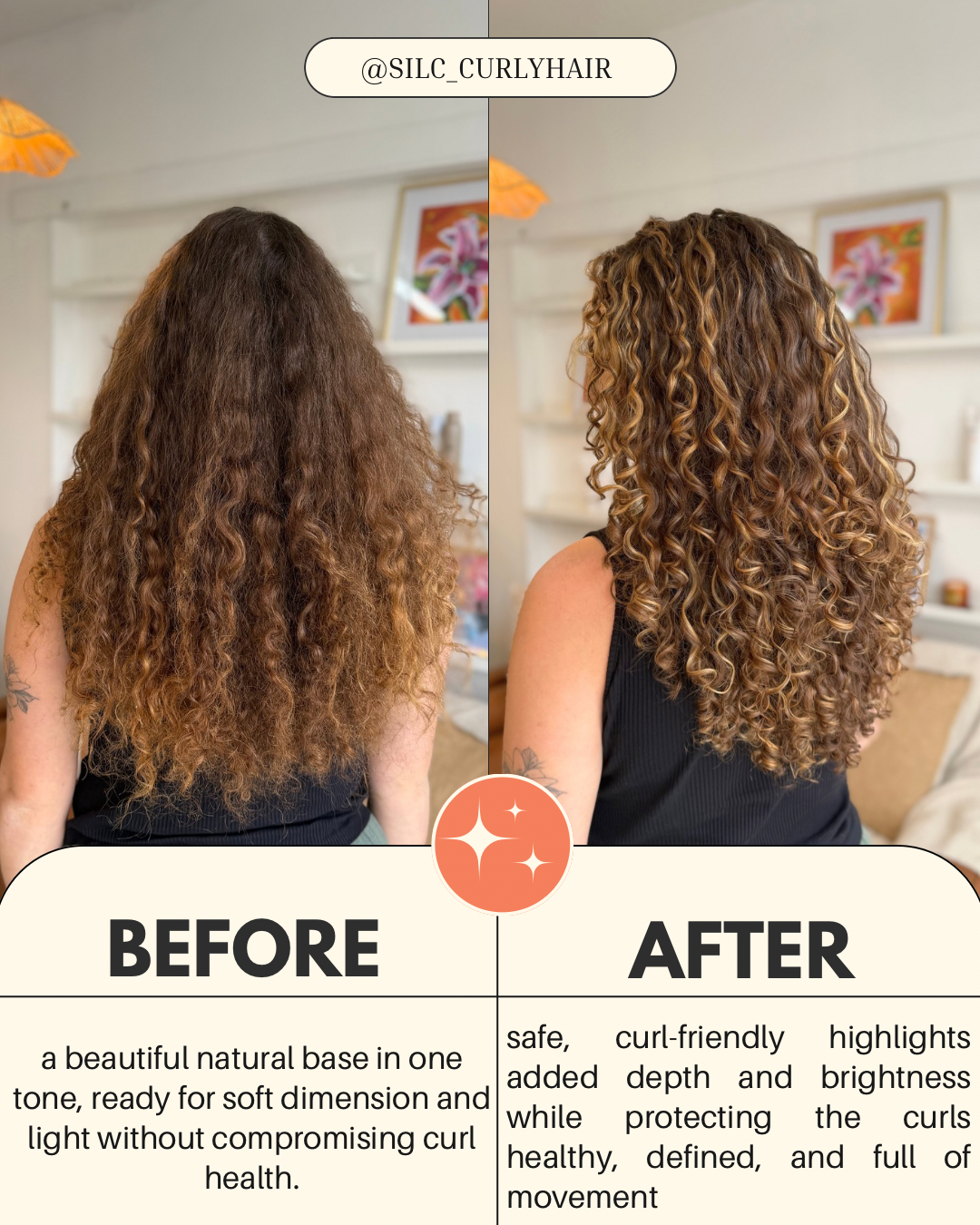 Highlights or Balayage + Curl Cut Package