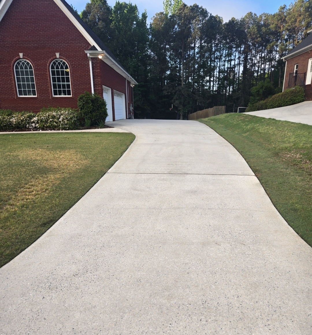 After concrete cleaning