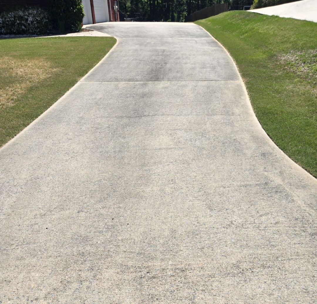 Before concrete cleaning