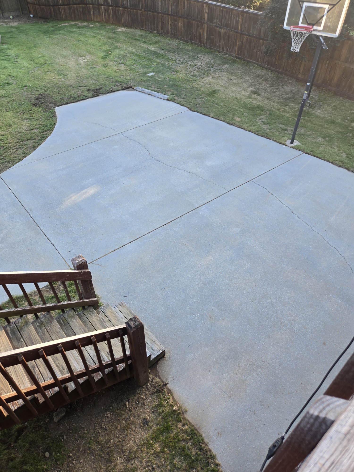 After concrete cleaning