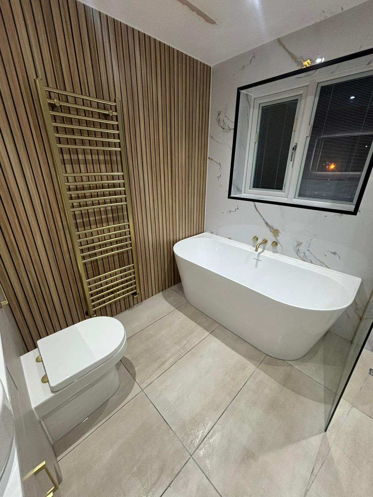 Contemporary Slatted Wood