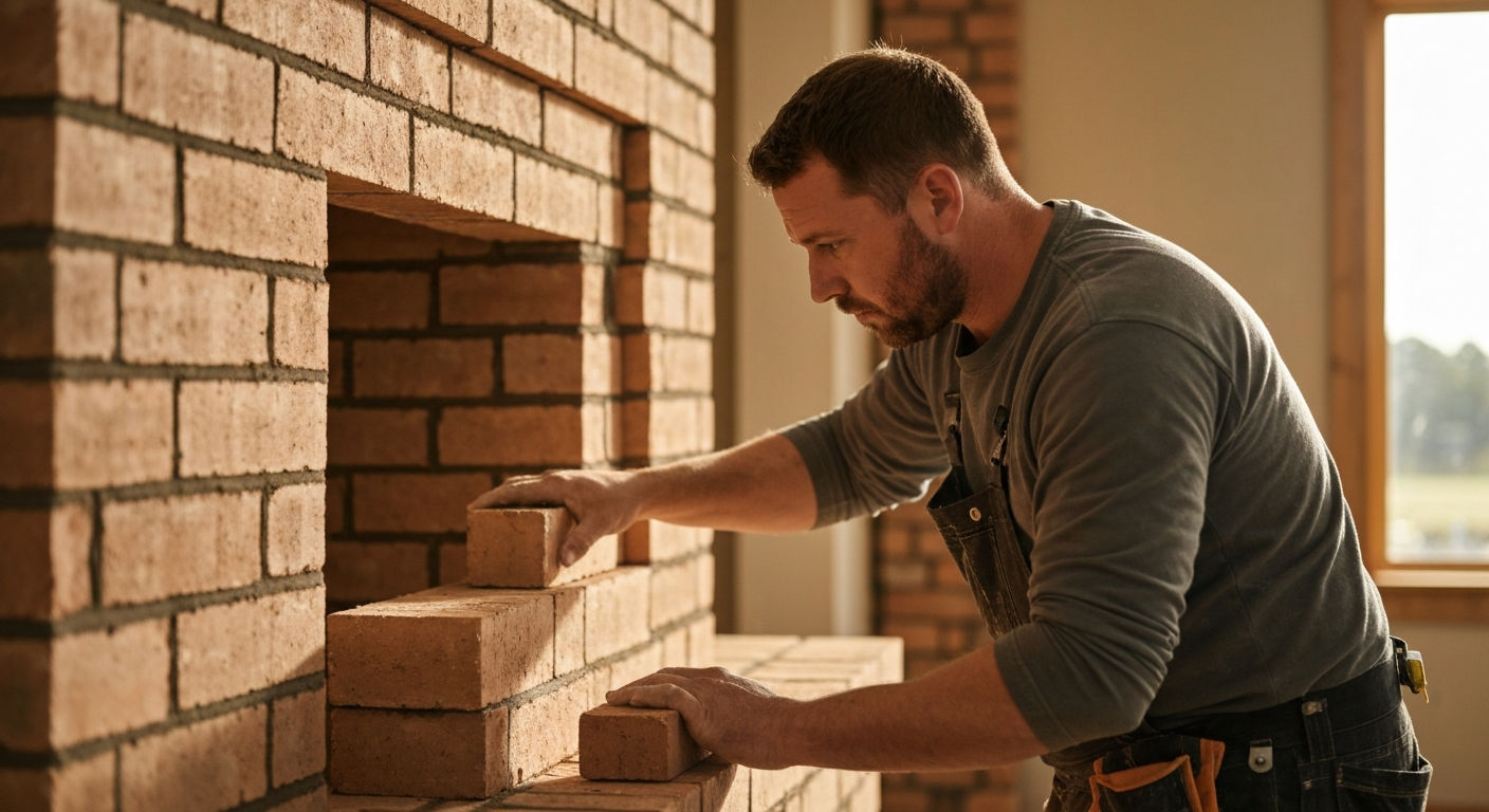 Masonry contractor professional using marketing automation software to grow their business
