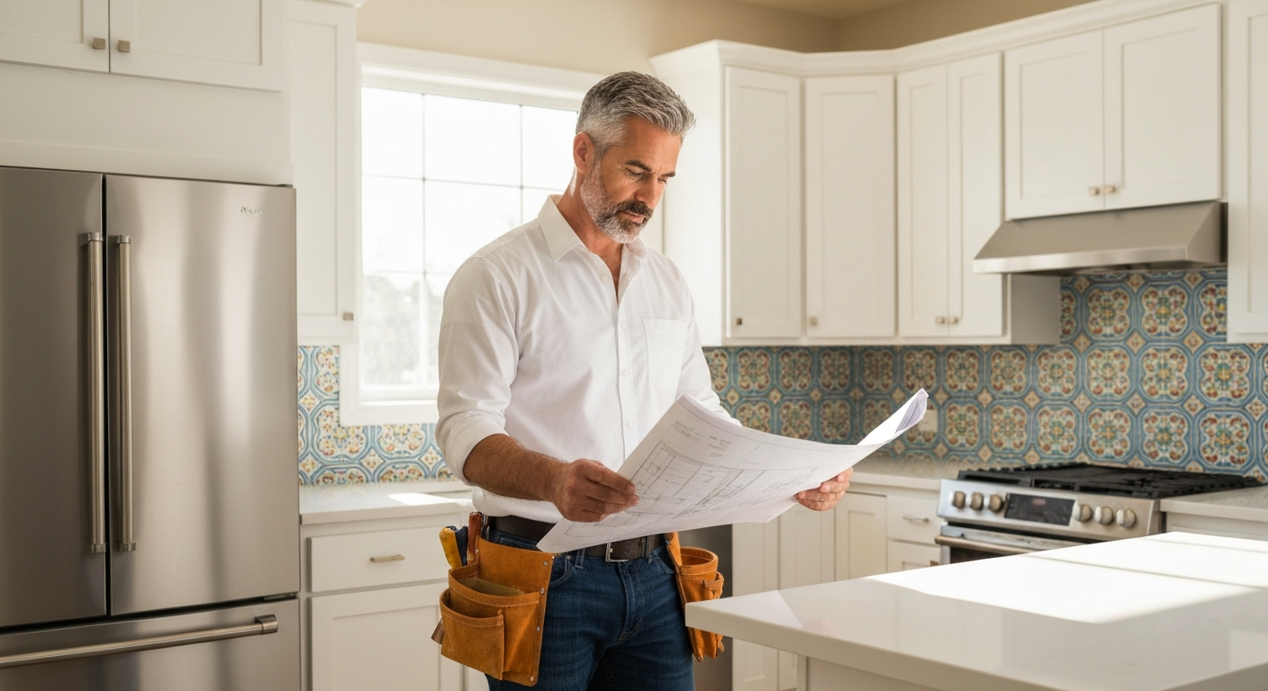 Remodeling contractor professional using marketing automation software to grow their business