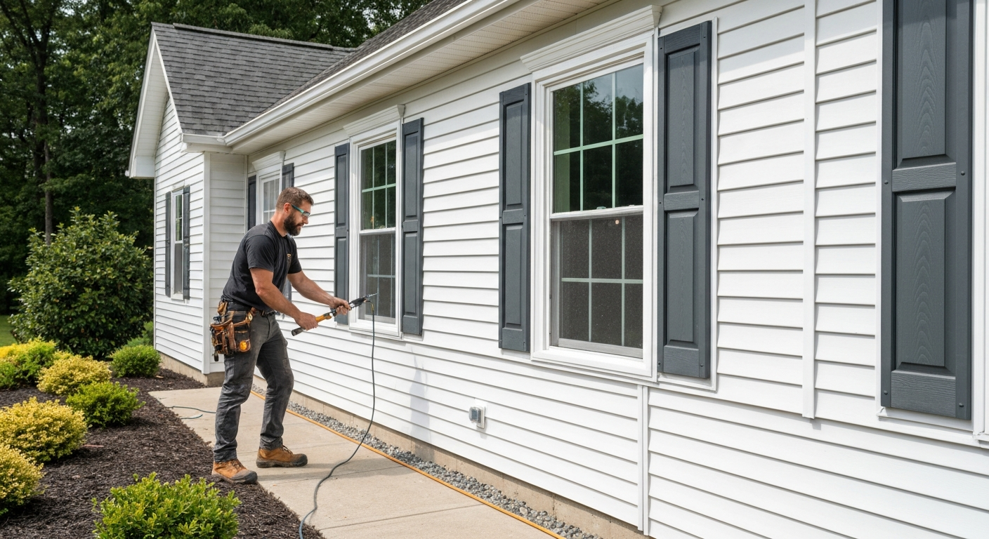 Siding contractor professional using marketing automation software to grow their business