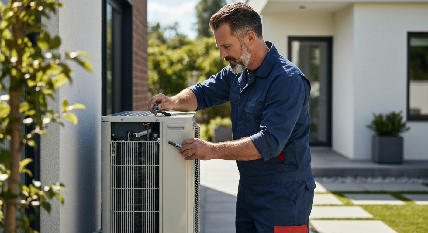 HVAC contractor professional using marketing automation software to grow their business
