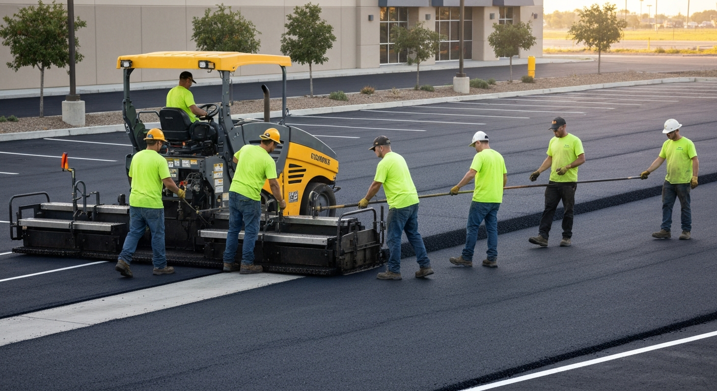 Asphalt & Paving contractor professional using marketing automation software to grow their business