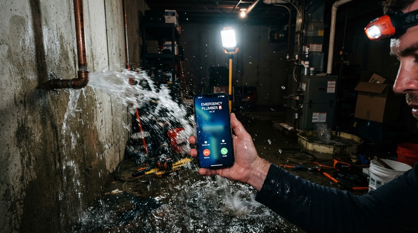 Winter Emergency Calls for Plumbers: Answering the 2 a.m. Burst Pipe Before Your Competitor Does