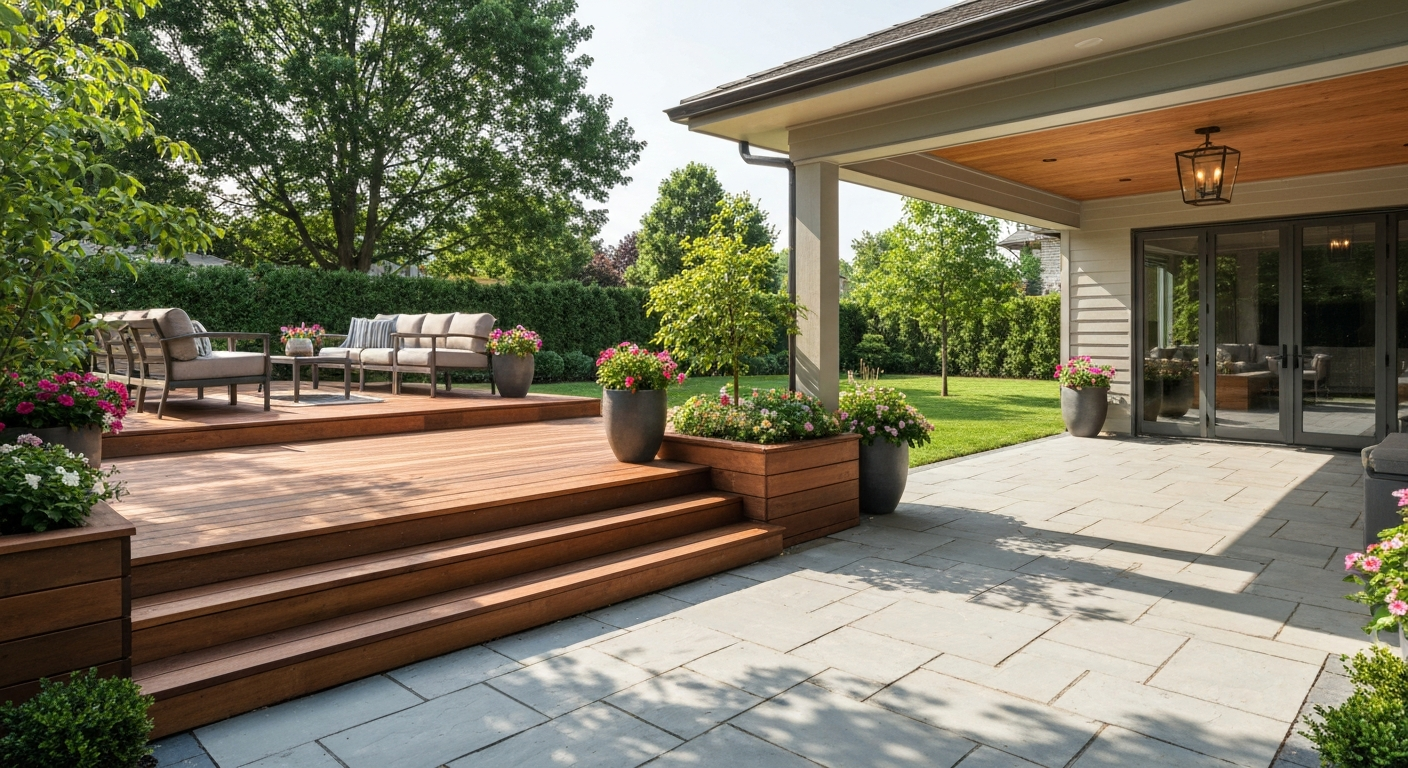 Deck & Patio contractor professional using marketing automation software to grow their business