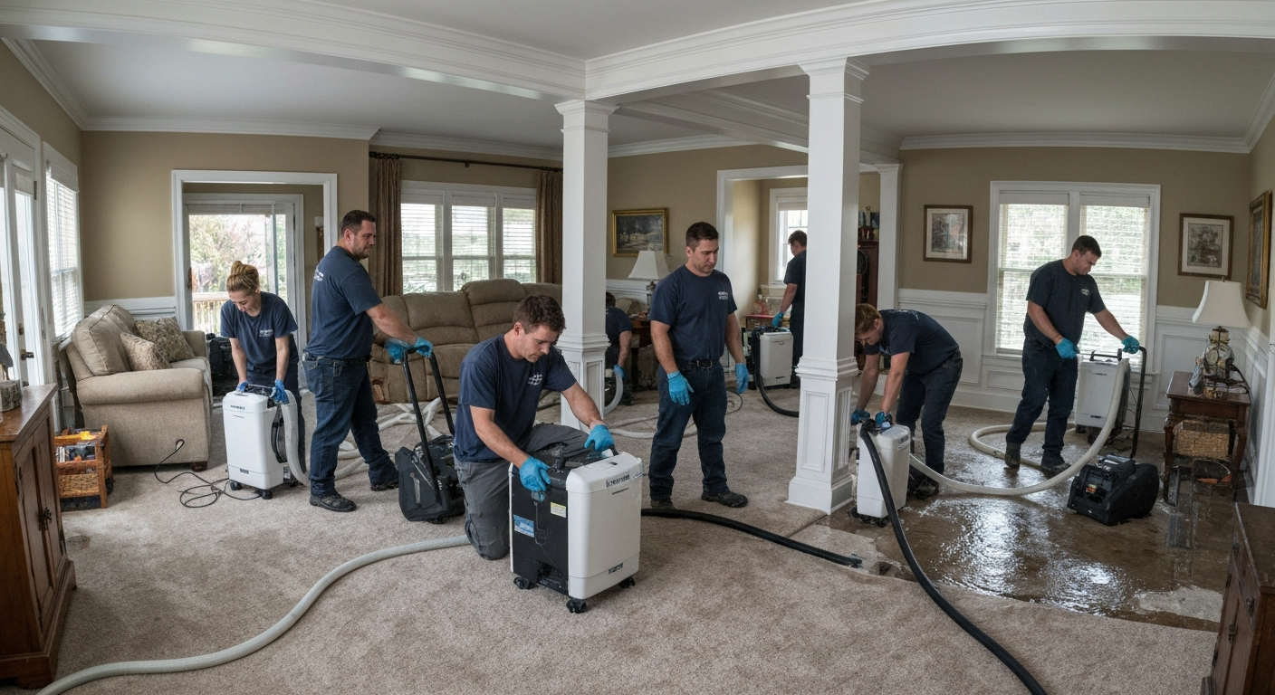 Restoration contractor professional using marketing automation software to grow their business