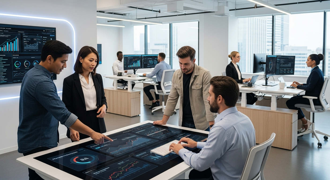 CraftEdge team collaborating on AI marketing automation and CRM systems for contractors