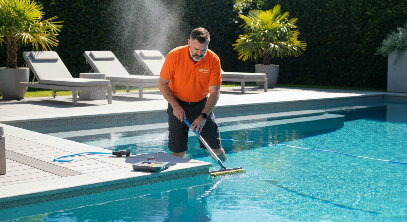 Pool & Spa contractor professional using marketing automation software to grow their business