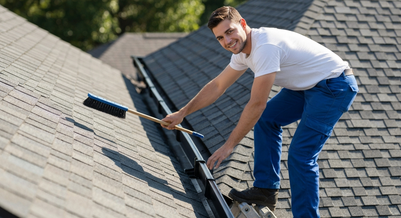 Gutter Cleaning & Installation contractor professional using marketing automation software to grow their business