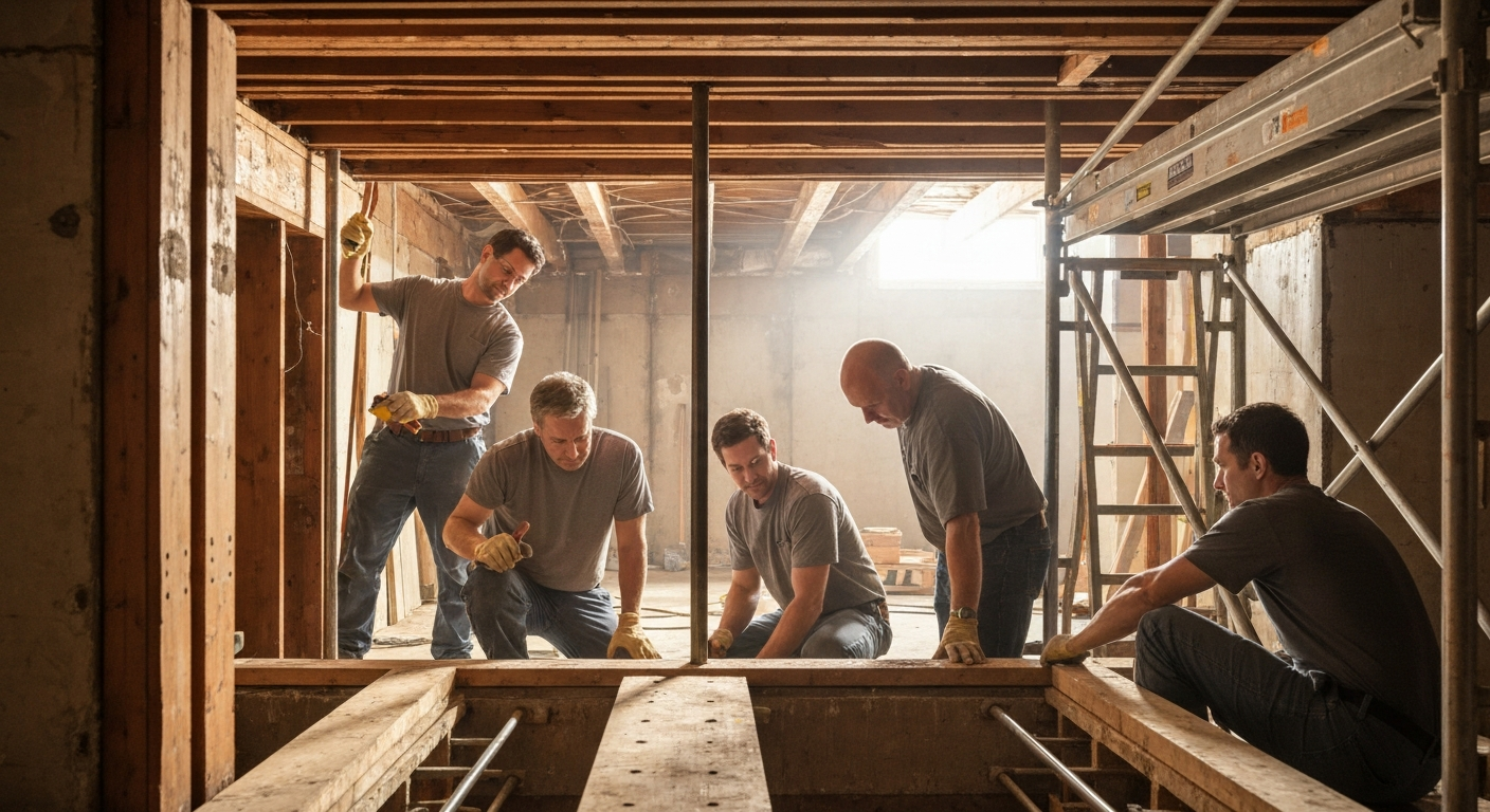 Foundation Repair contractor professional using marketing automation software to grow their business