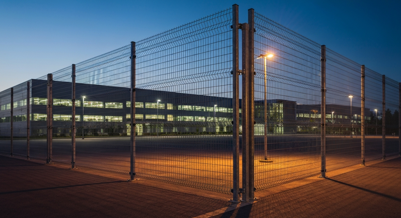 Heavy duty commercial security fence