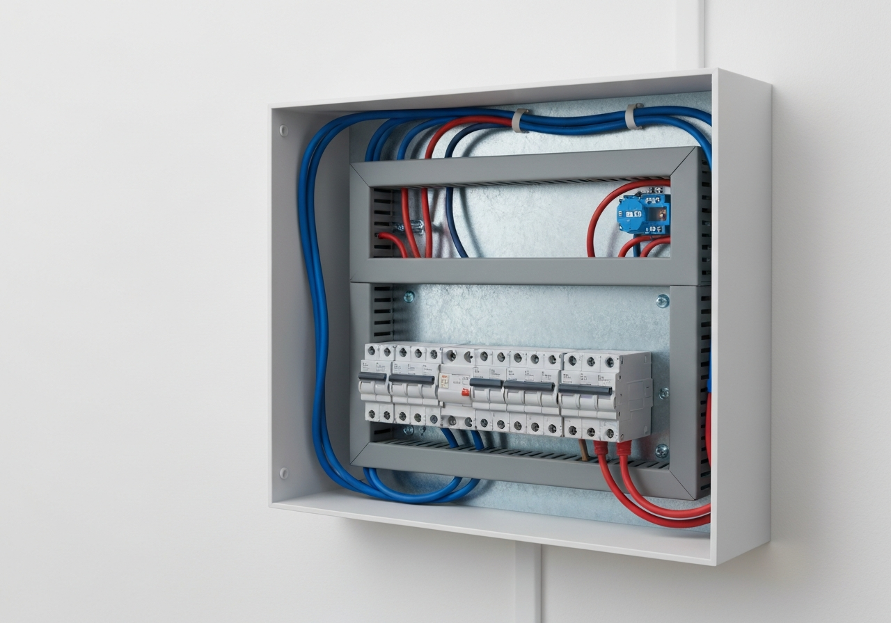 Modern consumer unit after upgrade