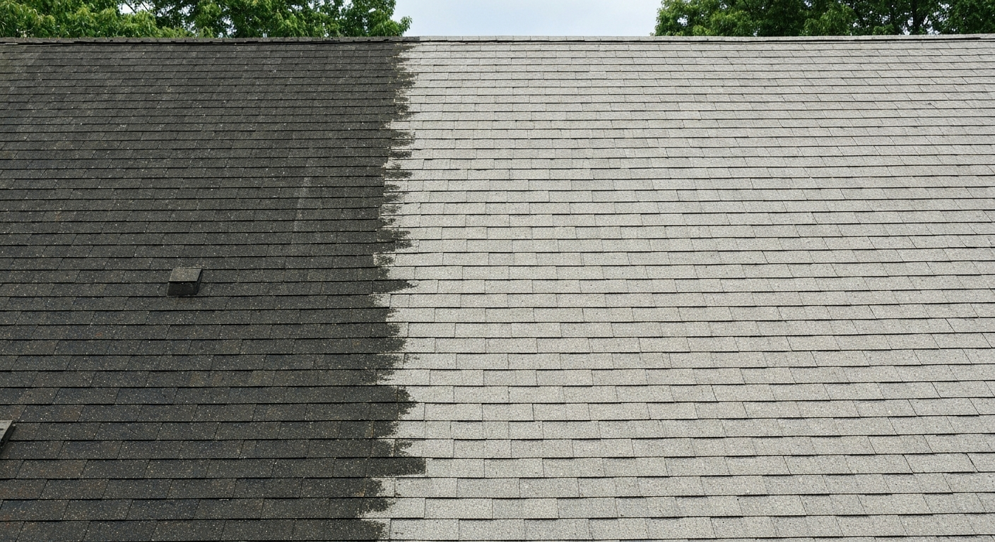 Soft-Wash Roof Cleaning vs. Damaging High Pressure