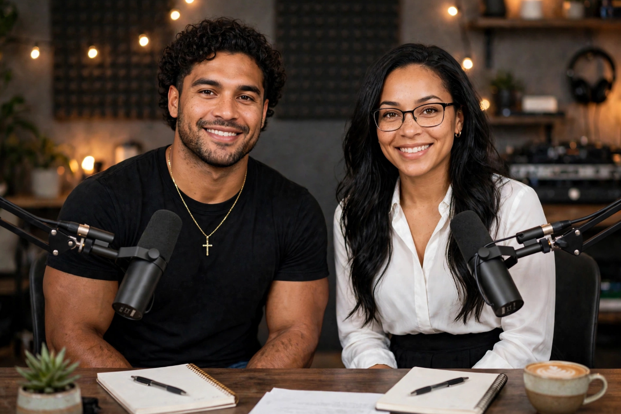 Marcus and Dana — AI Spokespersons and co-hosts of Mortgage Muscle
