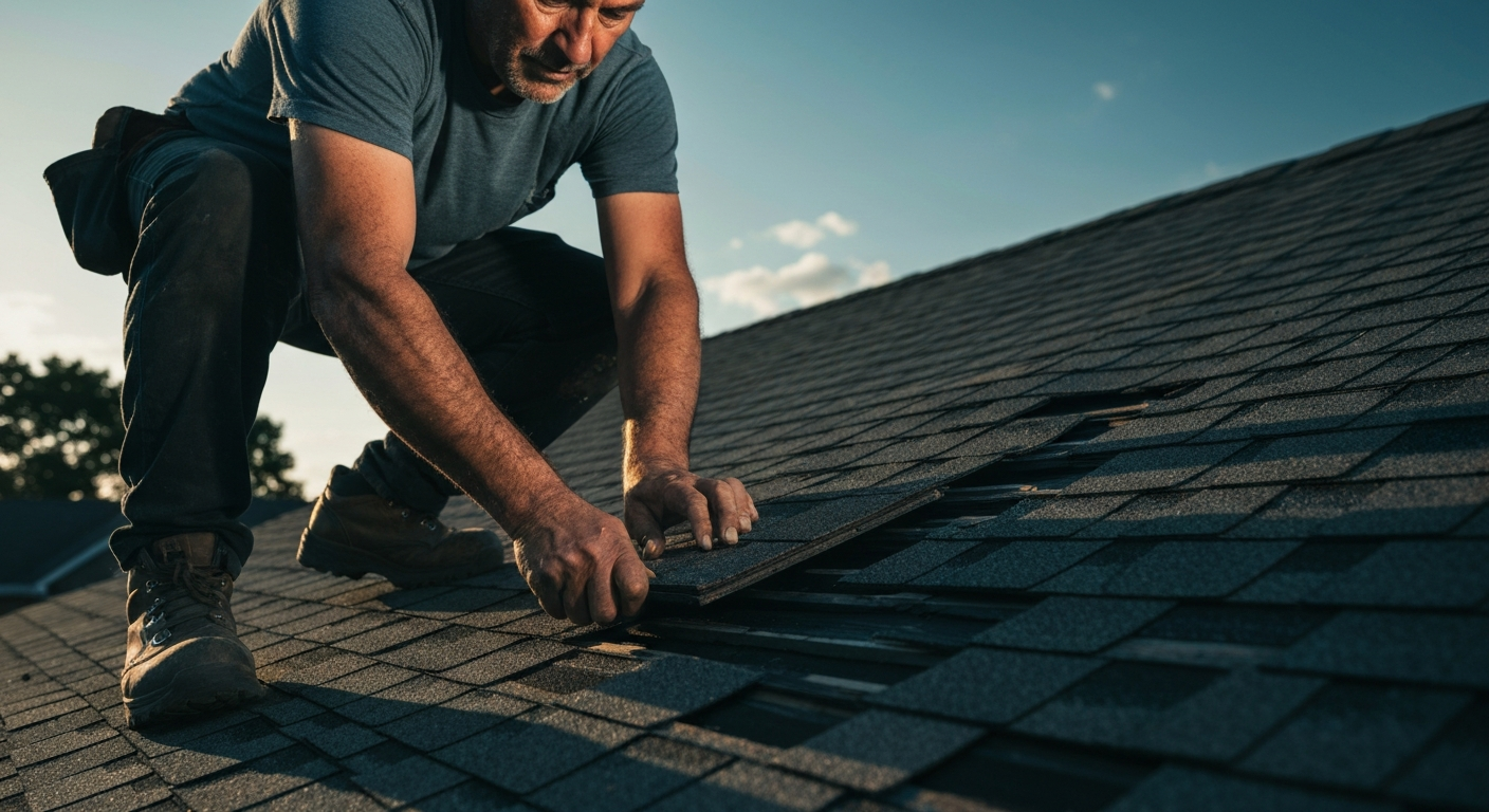 Professional roofer