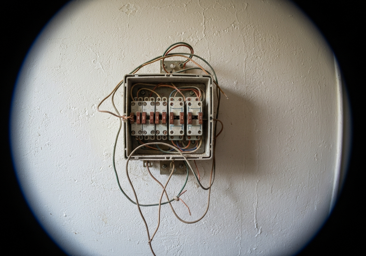 Old fuse box before upgrade