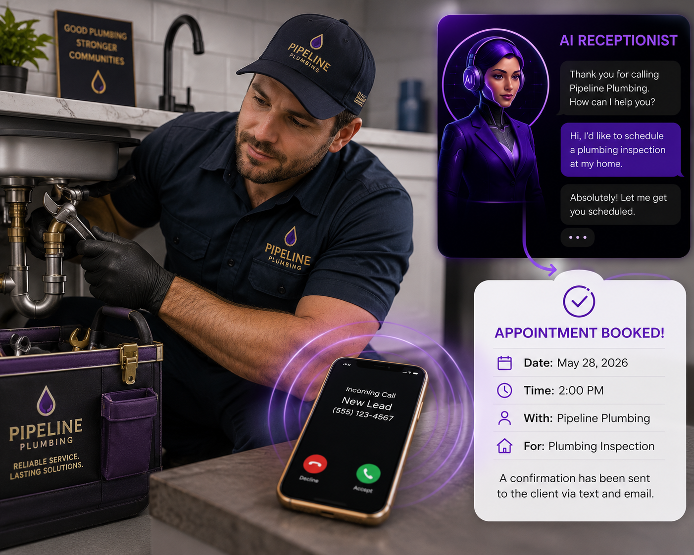 AI Receptionist for Home Services