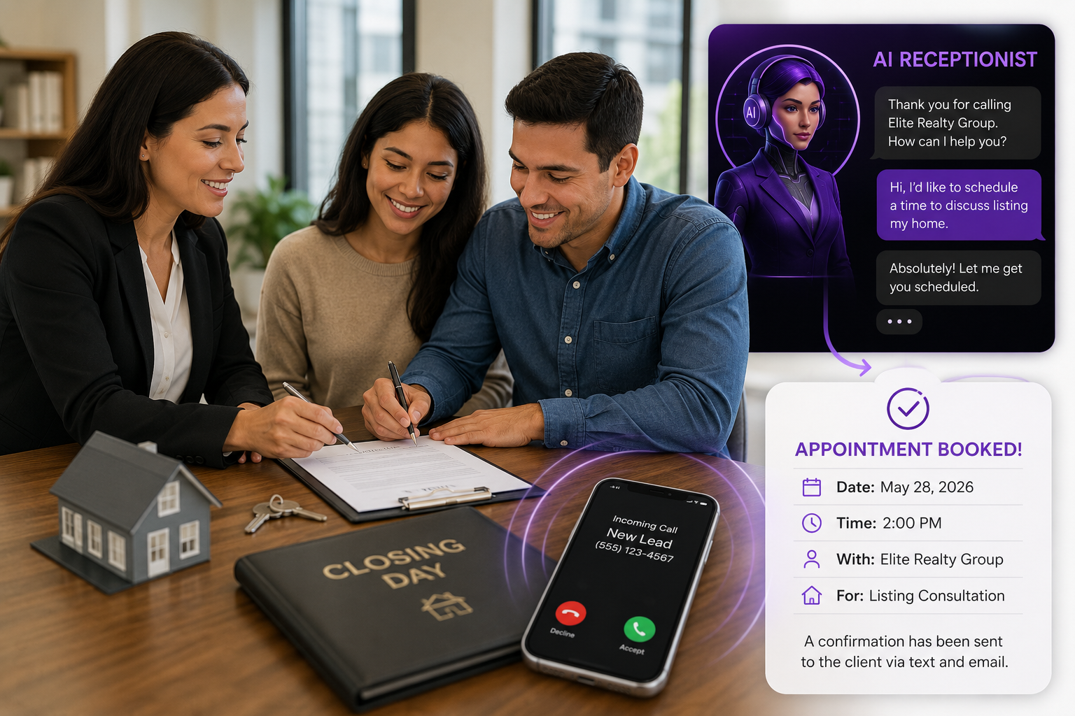AI Receptionist for Real Estate