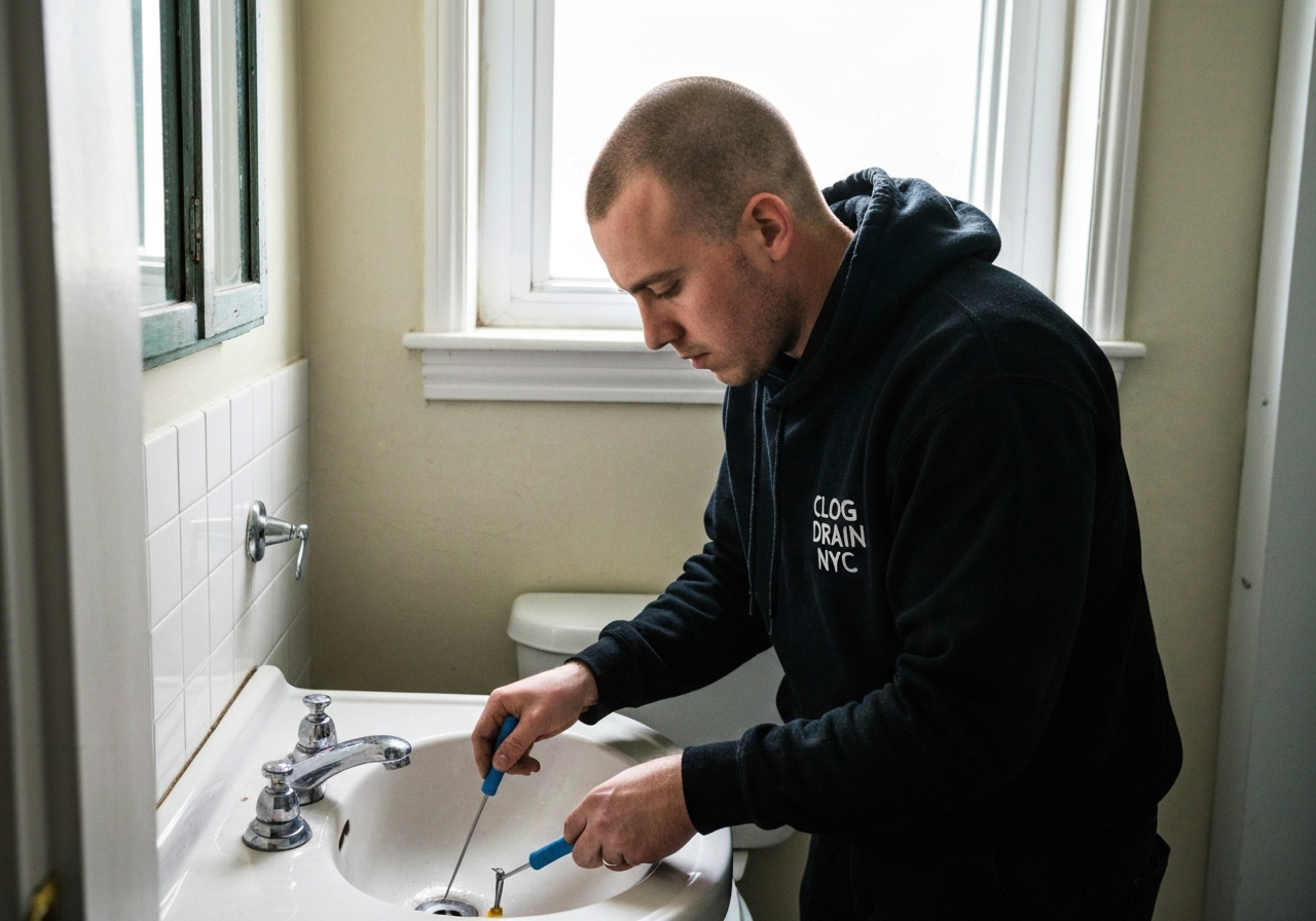 Bathroom drain cleaning in Boerum Hill