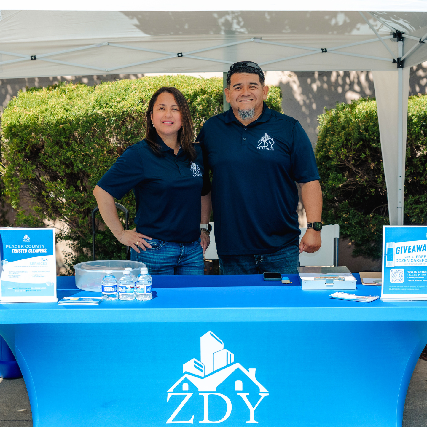 ZDY Cleaning team at a local event