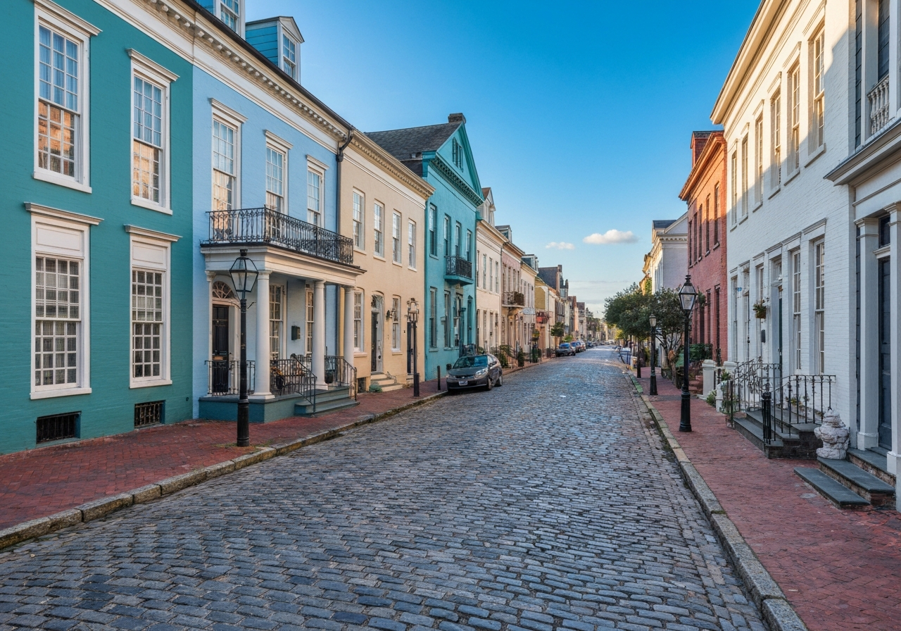 Charleston historic home with classic architectural details