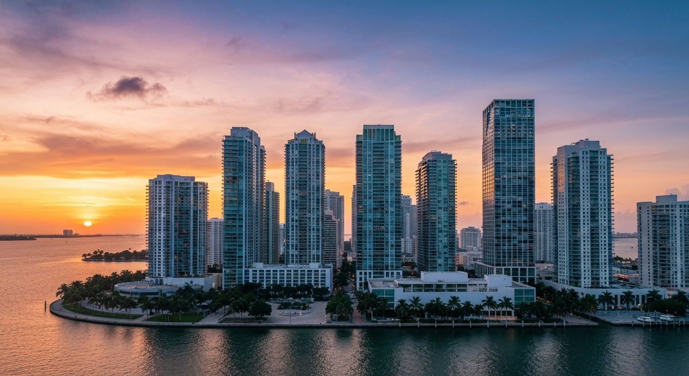 Miami Brickell Skyline