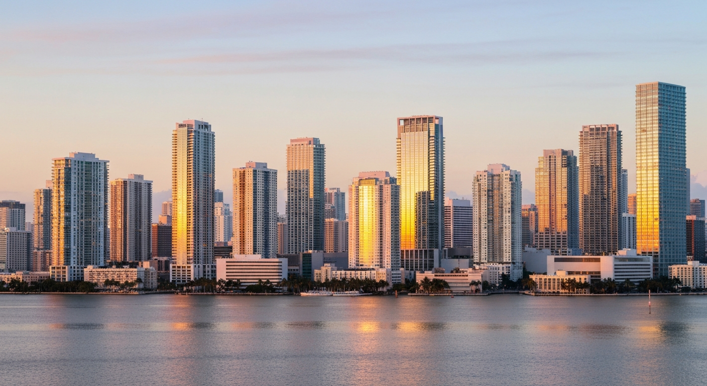 Miami Brickell Skyline