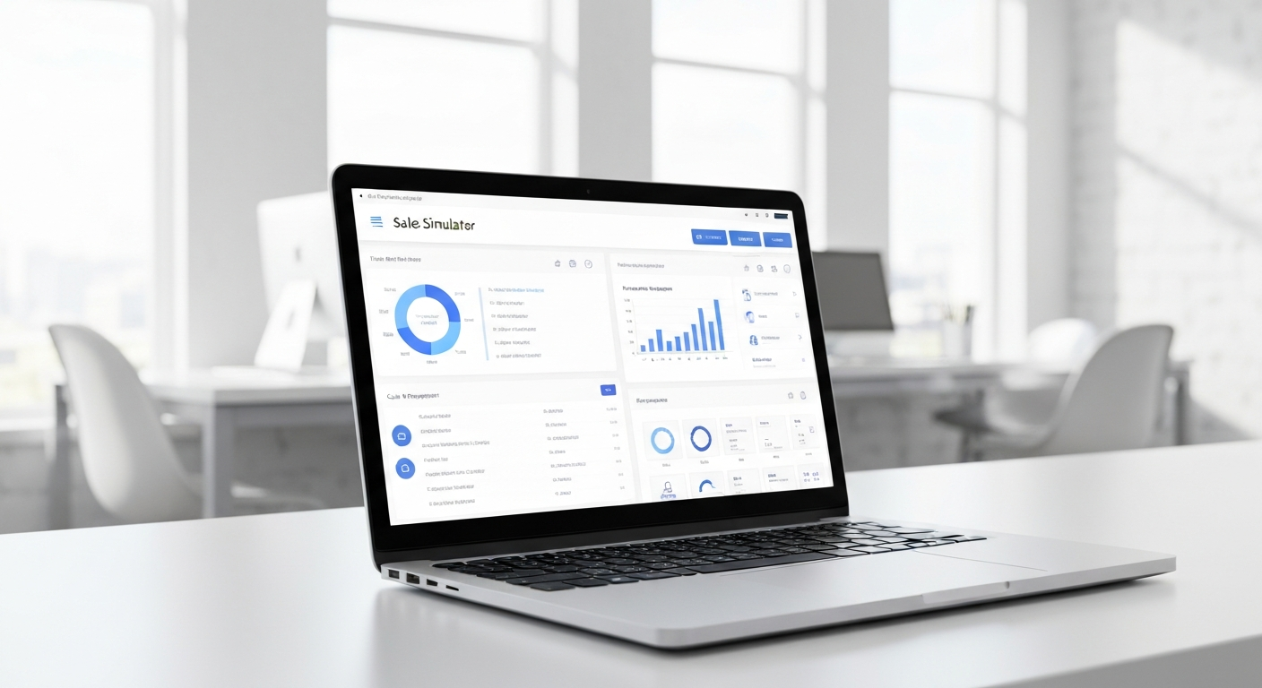 AI Role Playing Partner Dashboard on Laptop