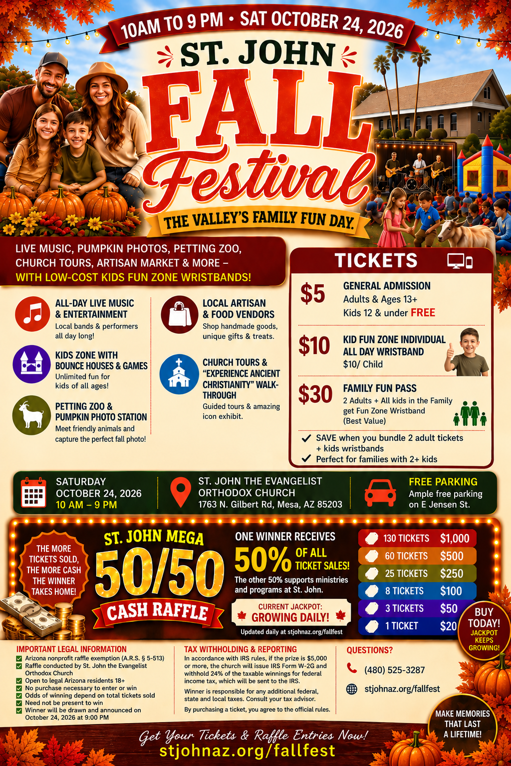 St. John Fall Festival Poster — October 24, 2026