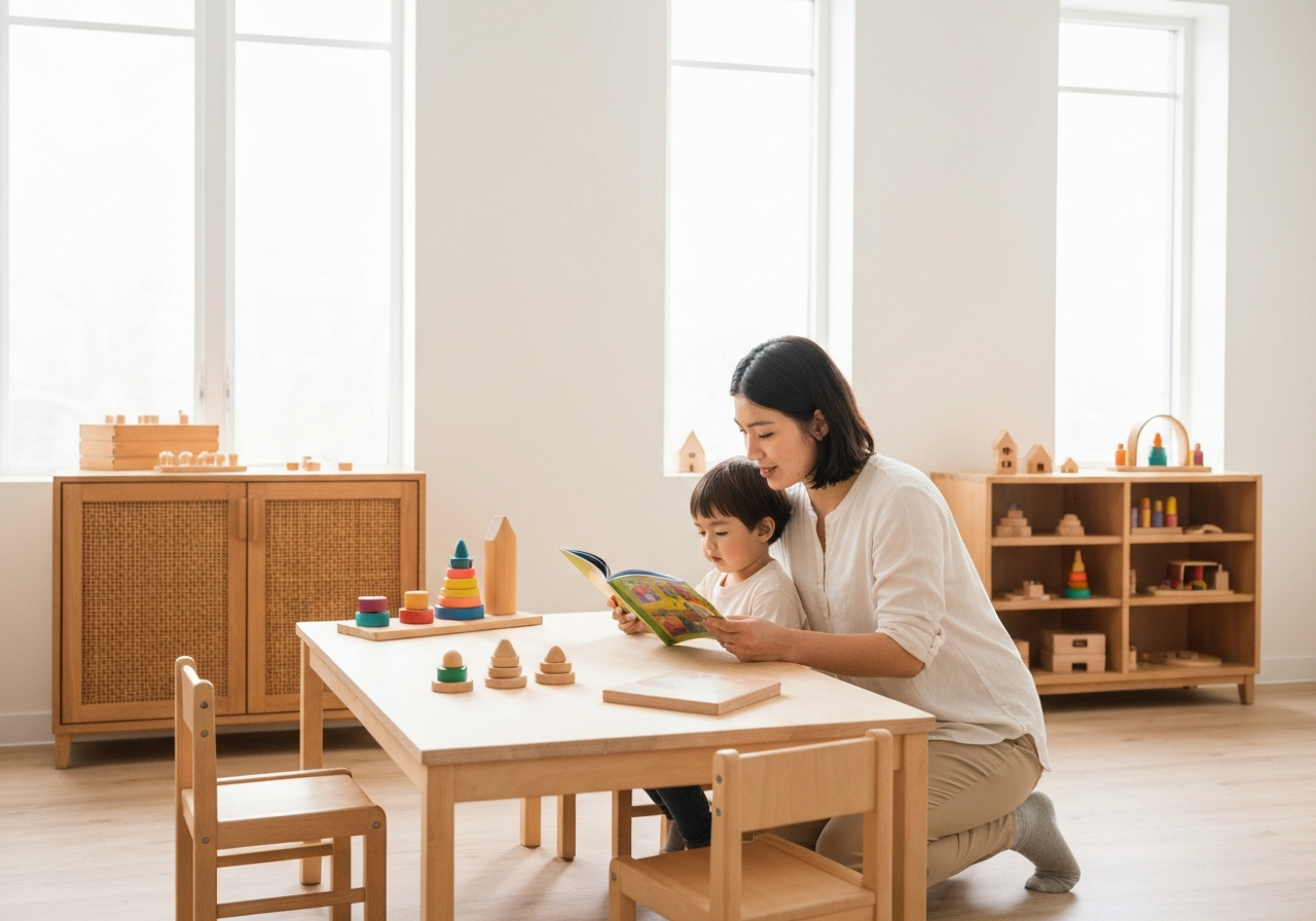 Montessori teacher