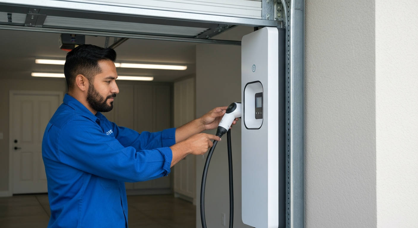 Professional EV charger installation for home electric vehicle charging in Parrish FL