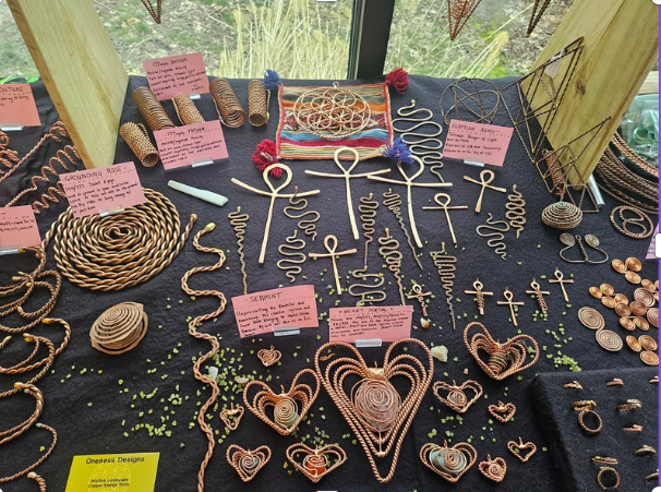 Handcrafted pure copper octahedrons and harmonizers
