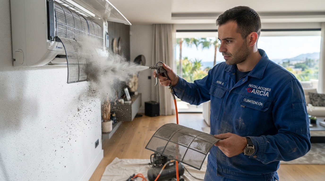 Filtros de aire acondicionado: el secreto para respirar limpio en tu casa de Marbella