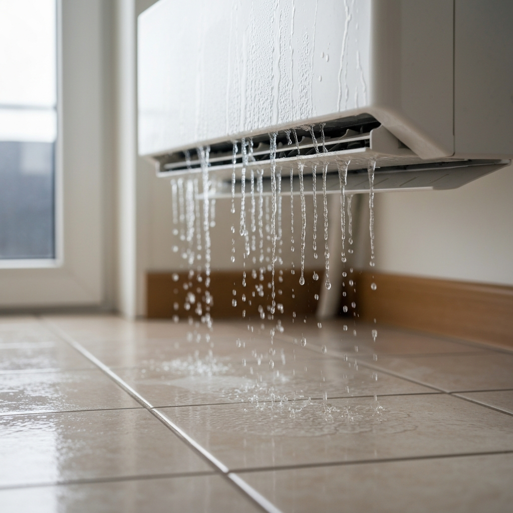 Mi aire acondicionado gotea agua dentro de casa: Causas y qué hacer